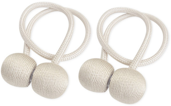 마그네틱 자석 타이백 커튼 고정, 샌드베이지, 2개