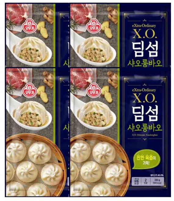 오뚜기 X.O. 딤섬 샤오롱바오, 4개, 330g