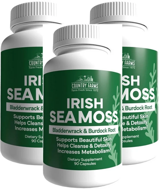 아이리쉬 바다 이끼 컨트리 팜 캡슐, 3개, 90정 - 쿠팡