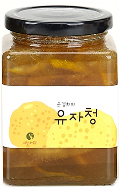 향긋한 유자청 유기농원당 수제청 고흥유자 전통차, 1개, 1개입, 500g