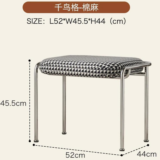 철 입구 신발 의자 식사 카페 침실 화장대 좌석 헤비 듀티 휴대용 가방 홀더, 1개, 색상: 2. stainless steel 1