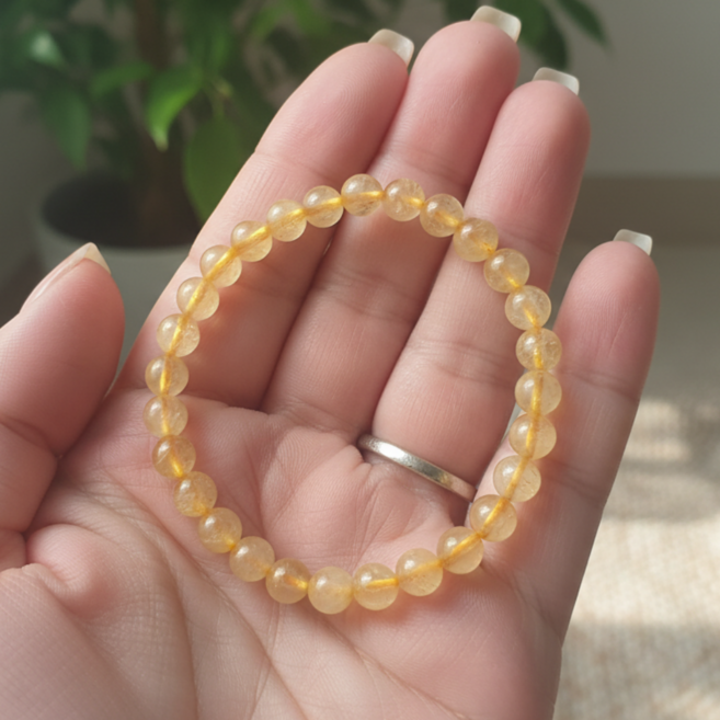 금침수정 금기운 고대천주 천연원석 금침 팔찌