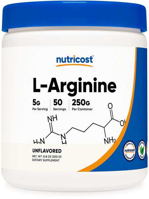 뉴트리코스트 아르기닌 분말 250g 50회분 회당 5000mg Arginine, 1개