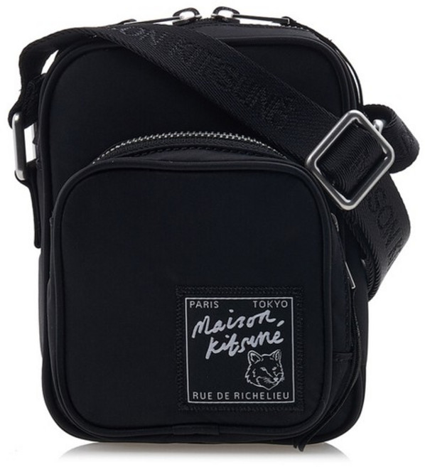 [명품]메종 키츠네 남성 나일론 크로스백 LM05165WQ1001 BK LM05165WQ1001BK02