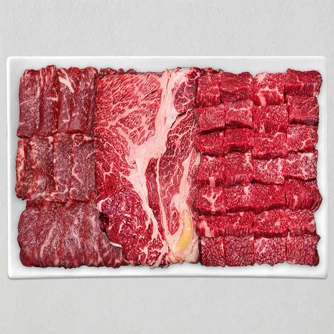 마장동 한우이츠 1++등급 한우선물세트, 1세트, 실속 2호 (일반 감사장), 800g