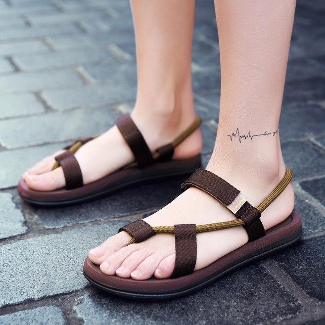 빅사이즈 여성 샌들 여름 발편한 신발 270 키큰 발큰