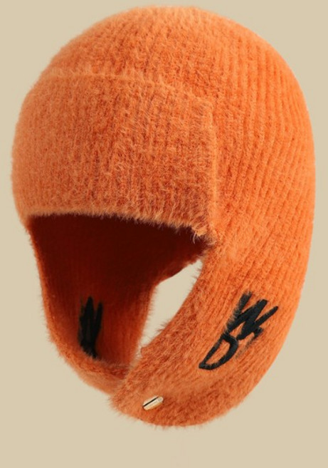 따봉오빠 남성 여성 니트 겨울 귀달이 방한모자 스키 썰매 보드 컬러 YY3080