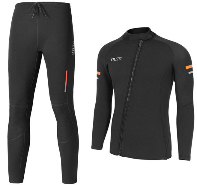 OUZO 남성 1.5mm 프리다이빙 웻슈트 투피스, 상하의[세트]