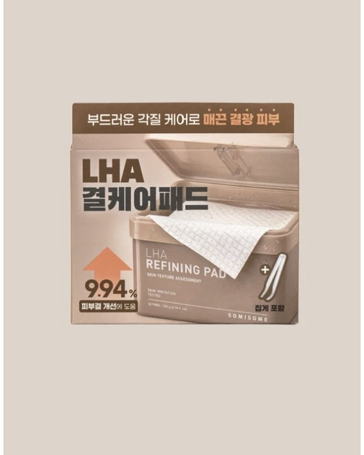 [또또샵] 소미썸 라하 결케어 사각패드 60매 200 g, 1개, 60매입
