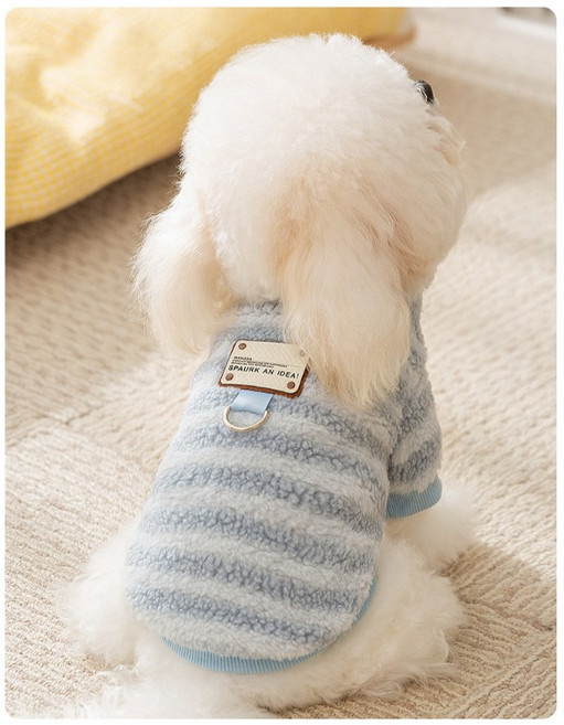 메디펫 강아지 반려동물 기모 옷 올인원 겨울 후리스, 1개, 블루