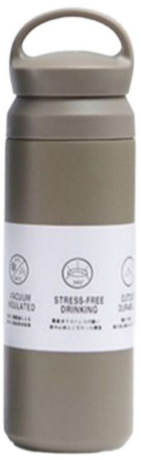 윤판장 물이 새지않는 이중 실리콘 패킹 스텐텀블러, 1개, 카키, 500ml