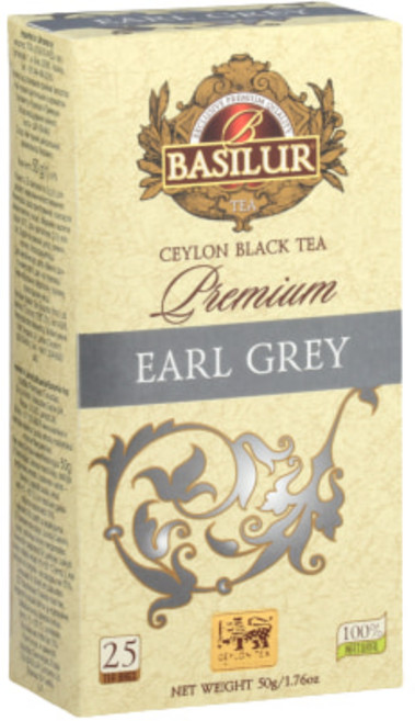 Basilur tea 바실루르 차 티백 얼그레이 25티백 50g, 50ml, 25개입