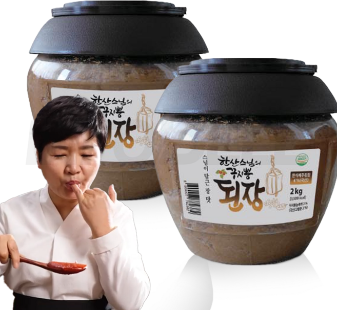 [TV홈쇼핑정품 인포벨]한산스님의 고성 꾸지뽕 된장 강원도 해양심층수로 담근 자극없는 수제 전통 양념, 2개, 2kg