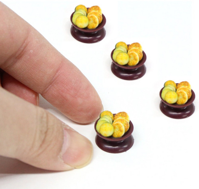 납골당 꾸미기 미니어쳐 단품 제사 음식 소품 수공예 제사상 밥상 상차림 장식, [제사음식,소품]호박전/동그랑땡