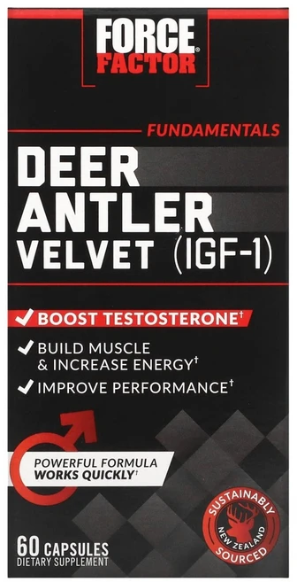 포스팩터 사슴뿔벨벳 IGF1 60캡슐 FOA-01683, 1개 - 쿠팡