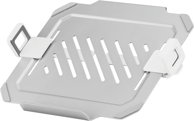 엔산마운트 NB-01 노트북홀더 노트북받침대 모니터암 장착용, 1개, 실버