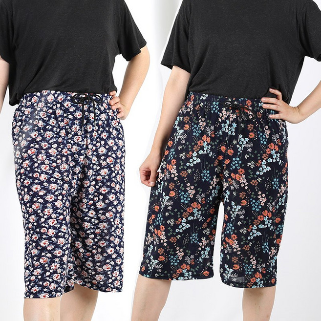 큰언니큰오빠 치마바지 반바지 냉장고 여름팬츠 3부 빅사이즈여성