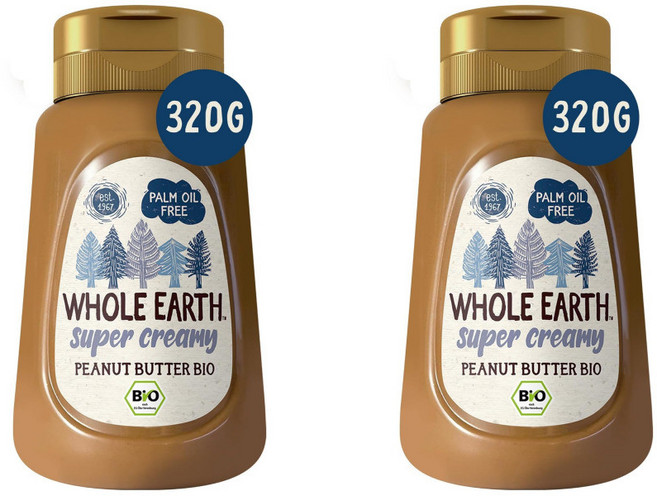 Whole Earth 유기농 땅콩 버터 320g x 2개