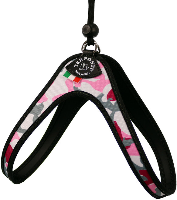 트레폰티 리버티 스토퍼 타입 강아지 하네스, 핑크카모, 1개