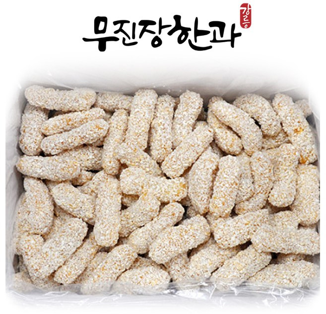 강릉무진장한과 유과 명절 한과선물 찹쌀강정 중, 1.3kg, 1개