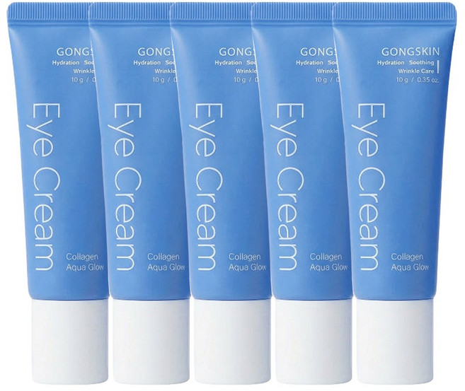 공스킨 눈가 생기 수분 탄력케어 콜라겐 물광 아이크림, 5개, 10ml
