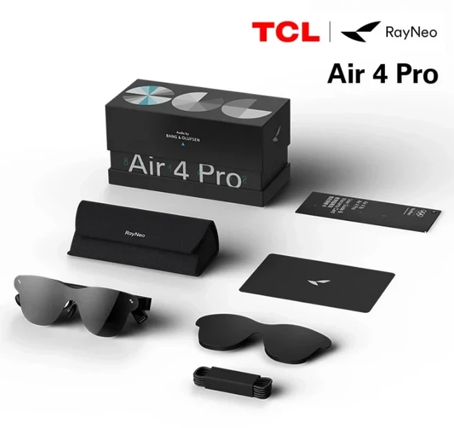 TCL 레이네오 에어 4 / 프로 3S/2S 스마트 AR 글래스 201인치 마이크로 OLED 3D 개인 영화관 휴대폰 컴퓨터, 02 RayNeo Air 4 PRO