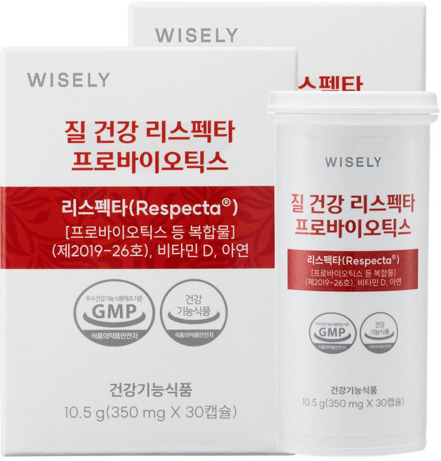 와이즐리 질 건강 리스펙타 여성 유산균, 2개, 30정