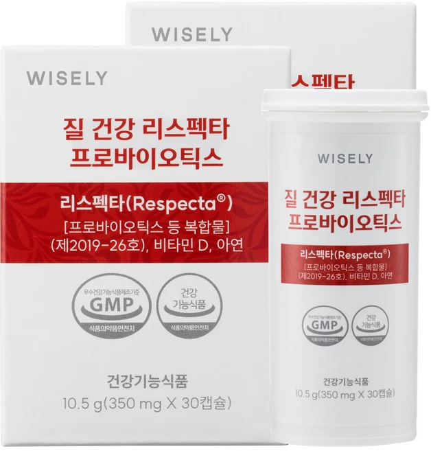 와이즐리 질 건강 리스펙타 여성 유산균, 2개, 30정 - 쿠팡