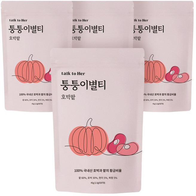 퉁퉁이별티 호박팥차, 1.5g, 30개입, 4개