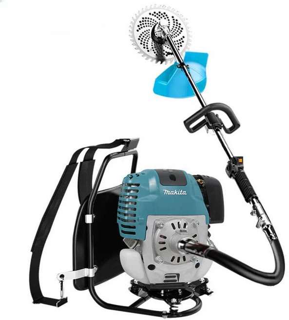 마키타 파워 4행정 예초기가솔린 잔디 잡초 토양 나무, 숄더 측면 장착형 잔디 깎이 기계