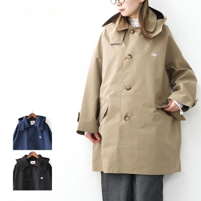 단톤 여성 3 레이어 후드 발마칸 코트 재킷 26SS DT-A0648 TLY