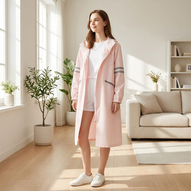 뮤롬 프리미엄 방수 우비 남녀공용 레인코트 초경량 휴대용 비옷 아웃도어 캠핑 우비