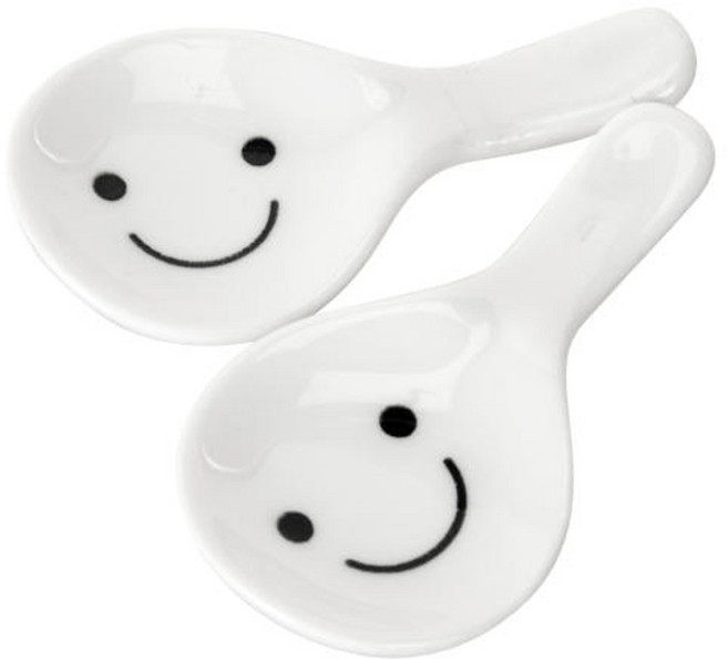 모던하우스 야탑점 스마일 수저받침 2p세트_CA4522004, 화이트, 1세트
