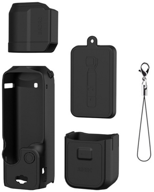 DJI OSMO 포켓 3 카메라용 보호 슬리브 긁힘 방지 케이스 렌즈 충돌 방지 실리콘 커버 포켓 3 액세서리, 14 Black A