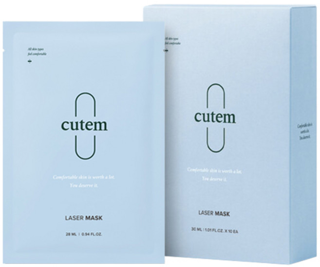 큐템 레이저 마스크 세트 28ml, 10개입, 1개