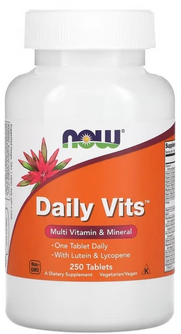 나우푸드 Daily Vits Multi Vitamin & 미네랄 250 타블렛, 250정, 1개 - 쿠팡
