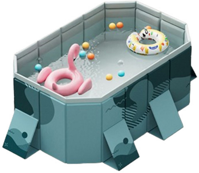 패밀리 가정용 풀장 원터치 대형 접이식 간이 수영장, 1개