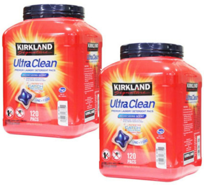 커클랜드시그니춰 울트라클린 캡슐세제, 120개입, 2개