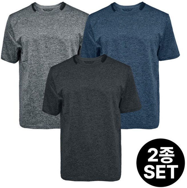 마운틴벨리 여름 스포츠웨어 라운드 배색 티셔츠 MVT4267