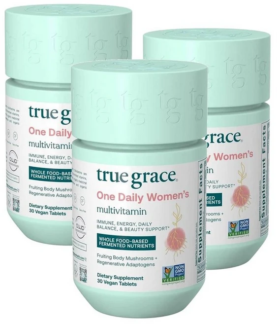 트루그레이스 원데일리 여성 멀티비타민 발효미네랄 True Grace Women Multivitamin, 3개, 30정 - 쿠팡