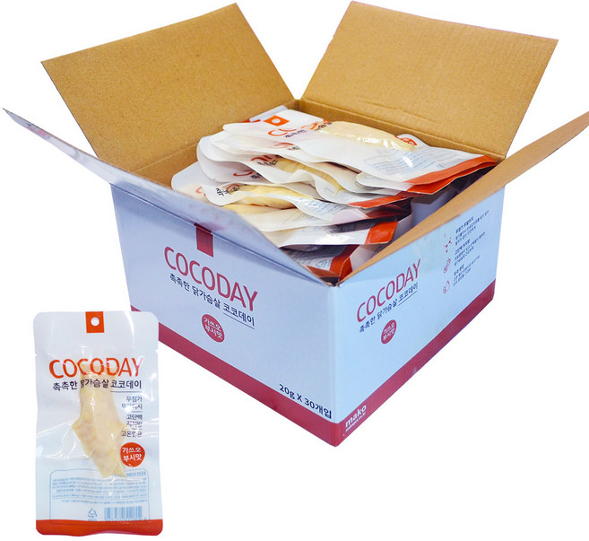 마코펫 고양이 촉촉한 닭가슴살 코코데이 간식, 가쓰오부시맛, 20g, 30개