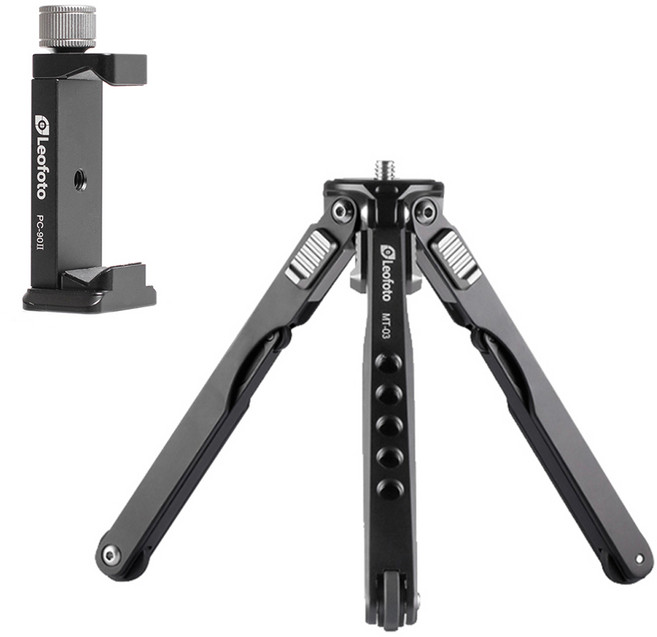레오포토 MT-03+PC-90II 스마트폰 삼각대 거치대, 1개