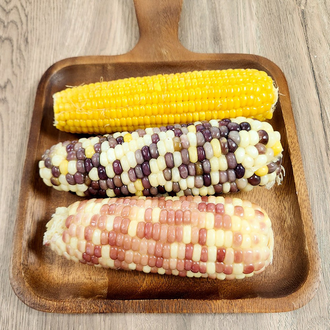 알록달록 쫄깃한 무첨가 삶은 냉동 중국산 찰옥수수 3종 혼합, 1개, 20개입 (4kg 내외)