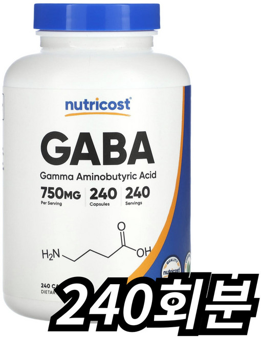 뉴트리코스트 가바 750mg 캡슐, 240정, 1개, 240회분