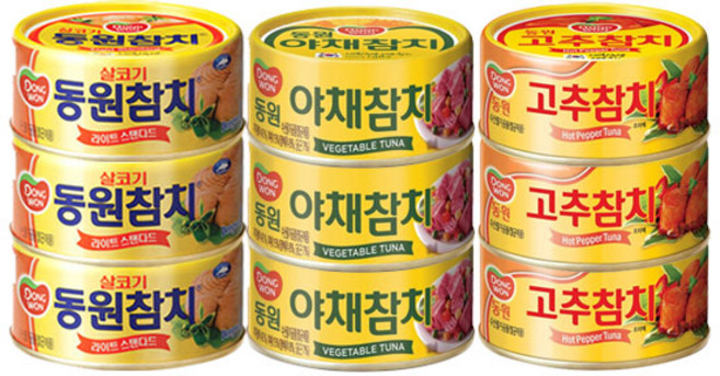 동원 살코기참치 90g 3 + 야채참치 90g 3 + 고추참치 90g 3, 1개