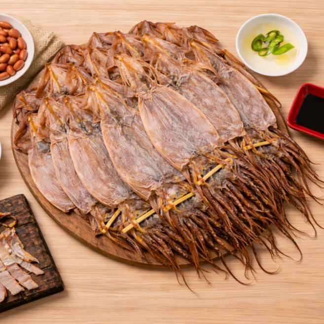 [소소담담] 국산 마른오징어 동해안 건조 마른오징어 건오징어 마른안주, 1개, 600g (10미)