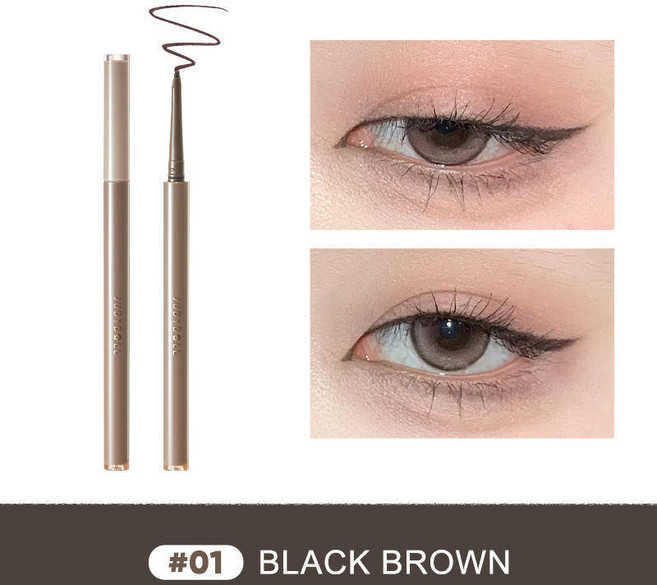 Judydoll Machete 아이라이너 젤 펜 정확한 드로잉 삼각형 초보자 메이크업 282660, [01] 01 Black Brown, 1개