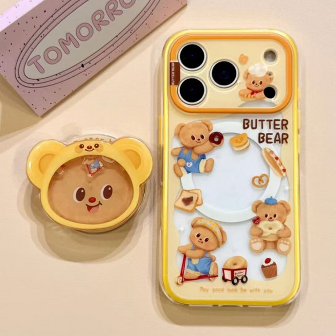 아이폰17 시리즈 버터베어 샤카샤카 그립 톡홀더 맥세이프 케이스