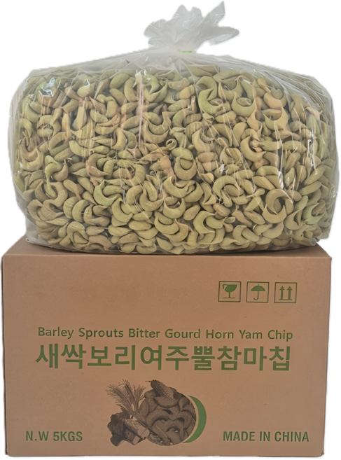 새싹보리여주 뿔참마칩 5kg 대용량/업소용/소분용/웰빙간식/영양간식/부모님간식/시장간식/옛날과자, 1개