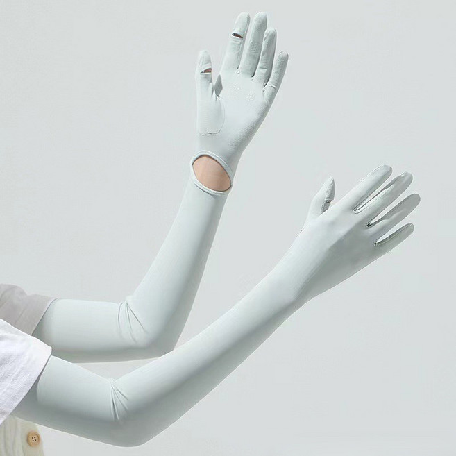 손가락팔토시 햇빛차단 운전장갑 쿨토시 골프토시, 1개, 아쿠아